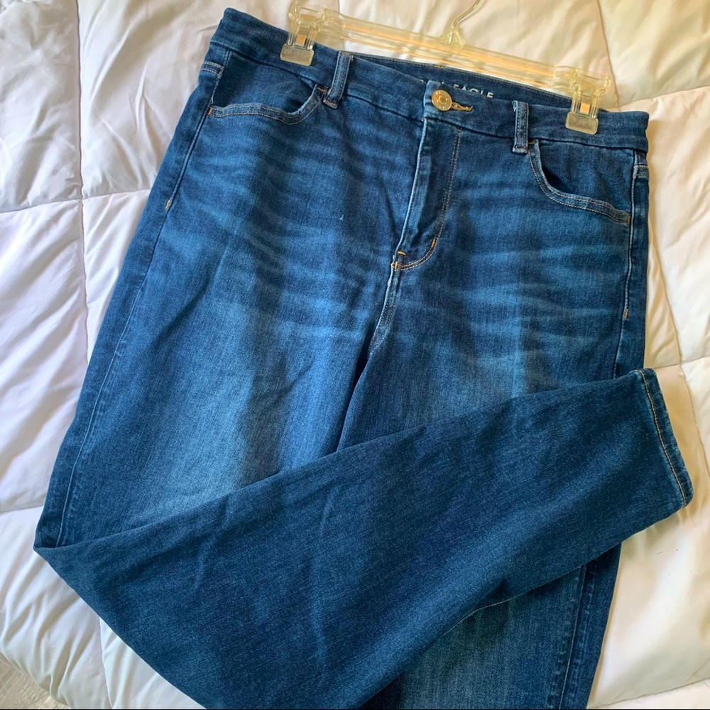 ✨ AE NE(X)T LEVEL CURVY HIGH-WAISTED JEGGING ✨ DARK ATLANTIC ✨ SIZE 12 ✨